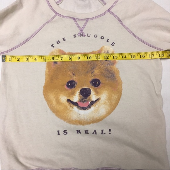 Retrospective Co. Women’s “The Snuggle Is Real” Dog Sweatshirt Size Small New - Picture 6 of 8